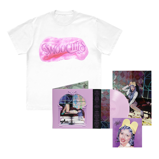 Smoochies Deluxe Vinyl (signed) + Bubble Gum T Shirt Bundle